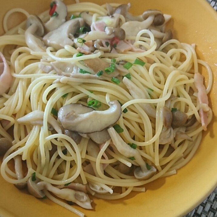 キノコのパスタ